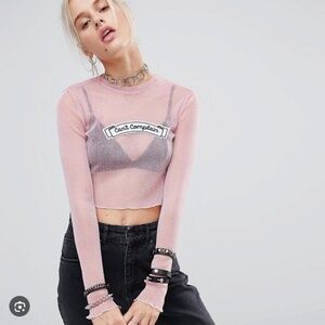 The Ragged Priest Can’t Complain Sheer Mesh Top S